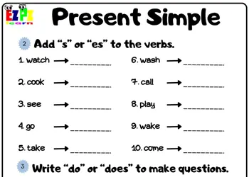 Present Simple Use Do or Does to Complete the Questions Book 1 pdf